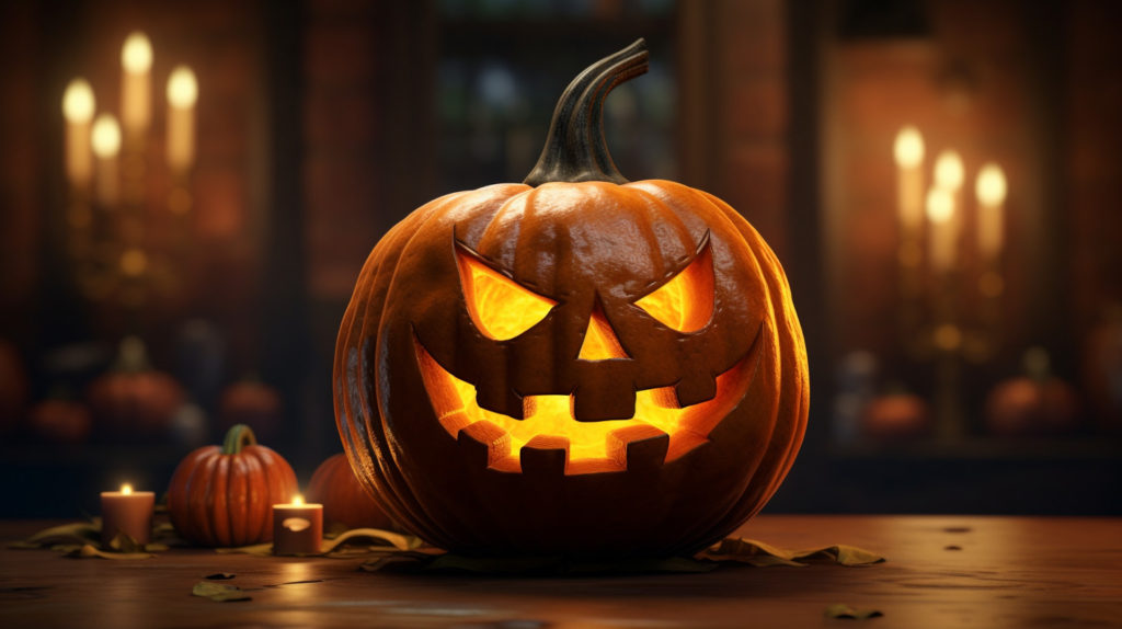 Calabazas y Jack-o'-Lanterns