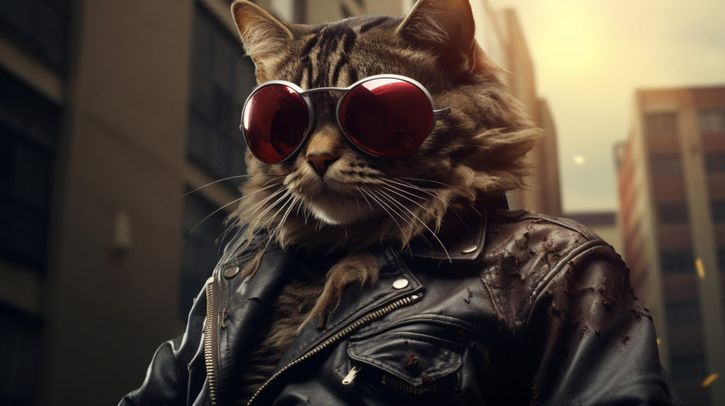 Gato con gafas de sol